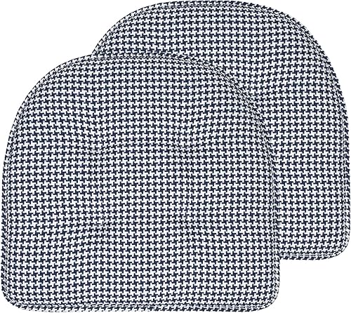 Miniatura 45 de Sweet Home Collection - Cojín de espuma viscoelástica para silla, con capitoné, parte trasera de goma antideslizante, en forma de U, de 17 x 16