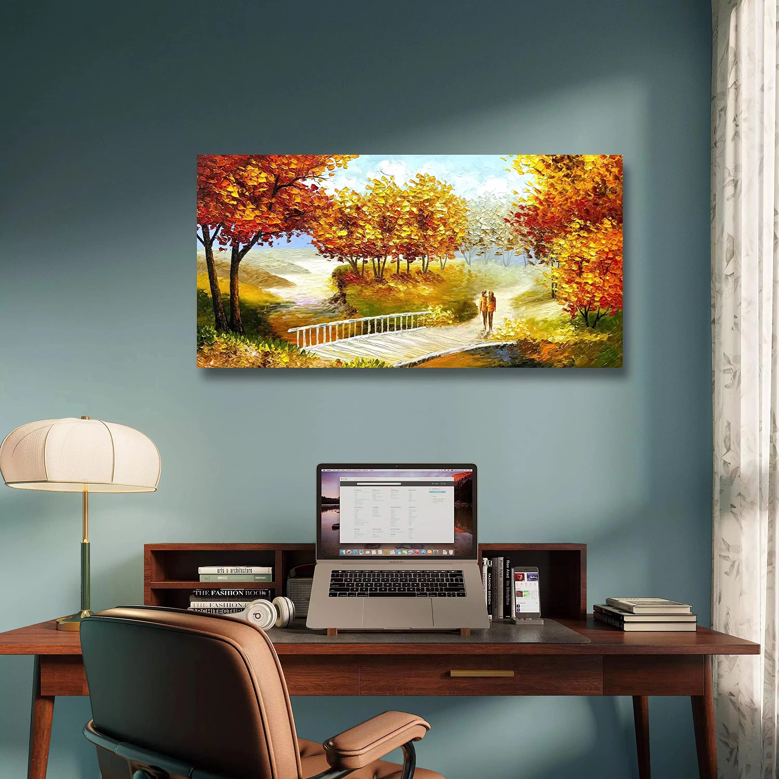 Mintura Opera d'arte dipinta a mano la bella donna viso arte murale immagine soggiorno decorazione casa hotel decorazione dipinti ad olio su tela (70 x 70 cm senza cornice