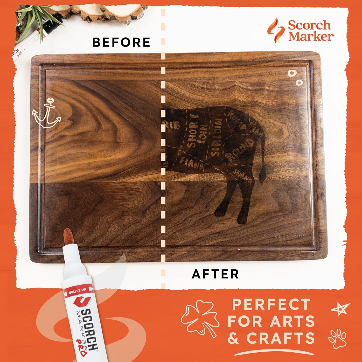 Finishing Oil + 3 Scorch Marker Pens