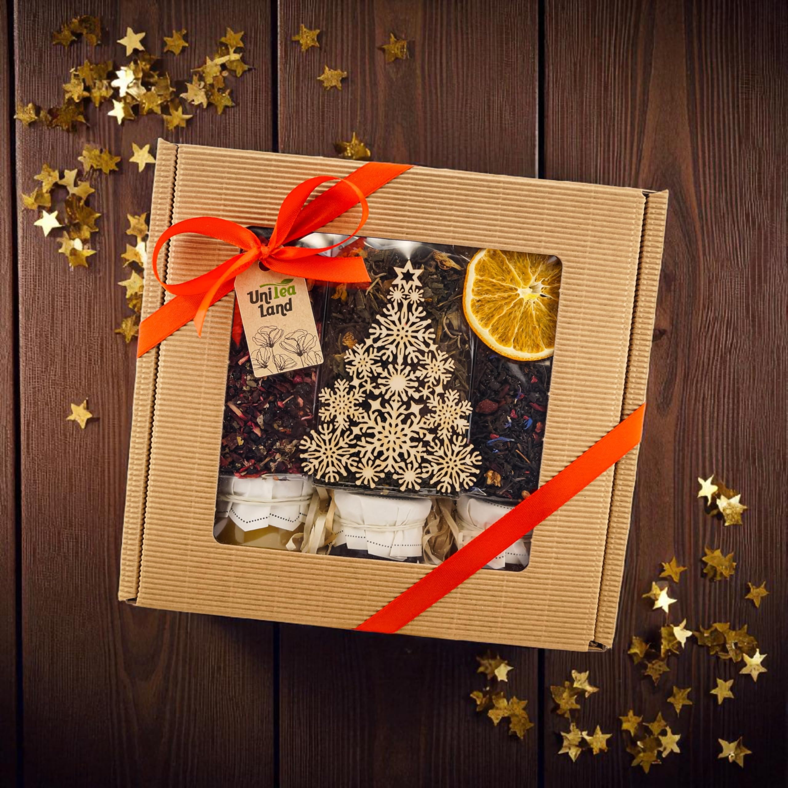 Set de regalo con té y dulces "Búho Sabio" UniTea Land
