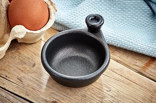 Miniatura 6 de Judge Essentials HP86 - Sartén escalfadora de 4 huevos, sartén de acero inoxidable de 8 pulgadas con 4 tazas de inserción antiadherente para cazar