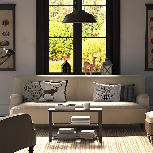 Miniatura 7 de Simple Houseware - Banco de almacenamiento de zapatos con tapa de madera para entrada, color marrón rústico Marrón (Rustic Brown),Marrón