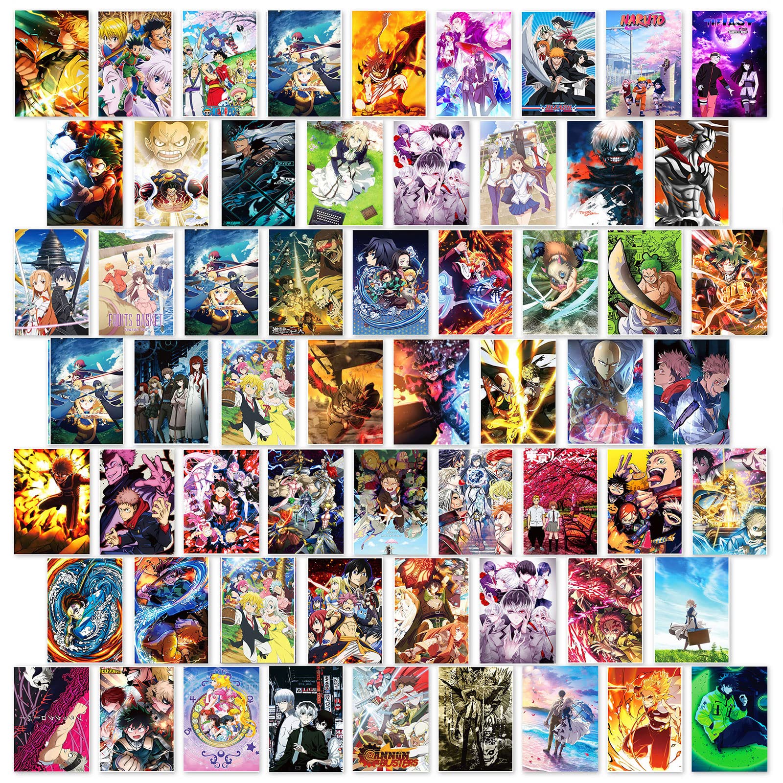 Buy Anime Wall Collage Kit Aesthetic 60 PCS Anime Room Decor 4.2x6.2