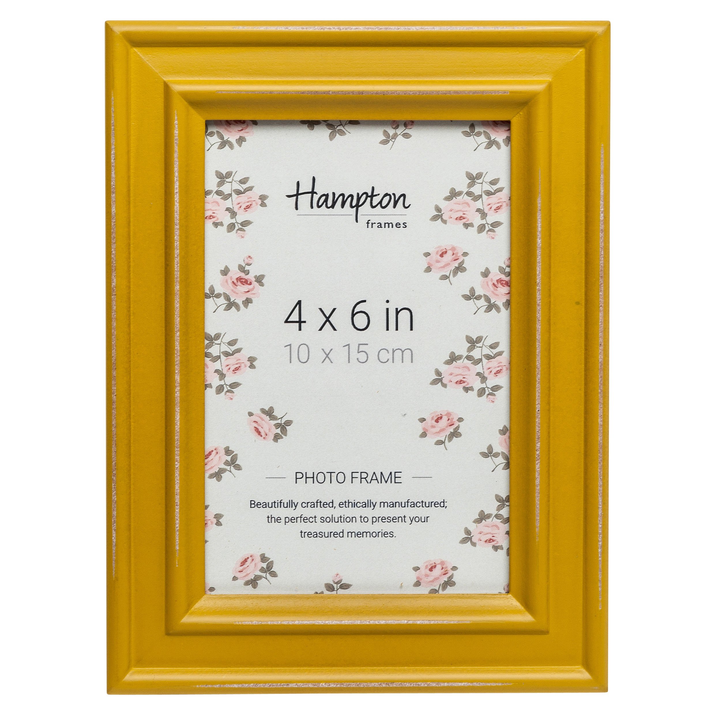 AHC HOME & LIVING Cornice Portafoto Oro Anticato, Design Corallo Costiero, Per Foto 10x15 Cm, Vetro 3 Mm, Esposizione Da Tavolo O Parete