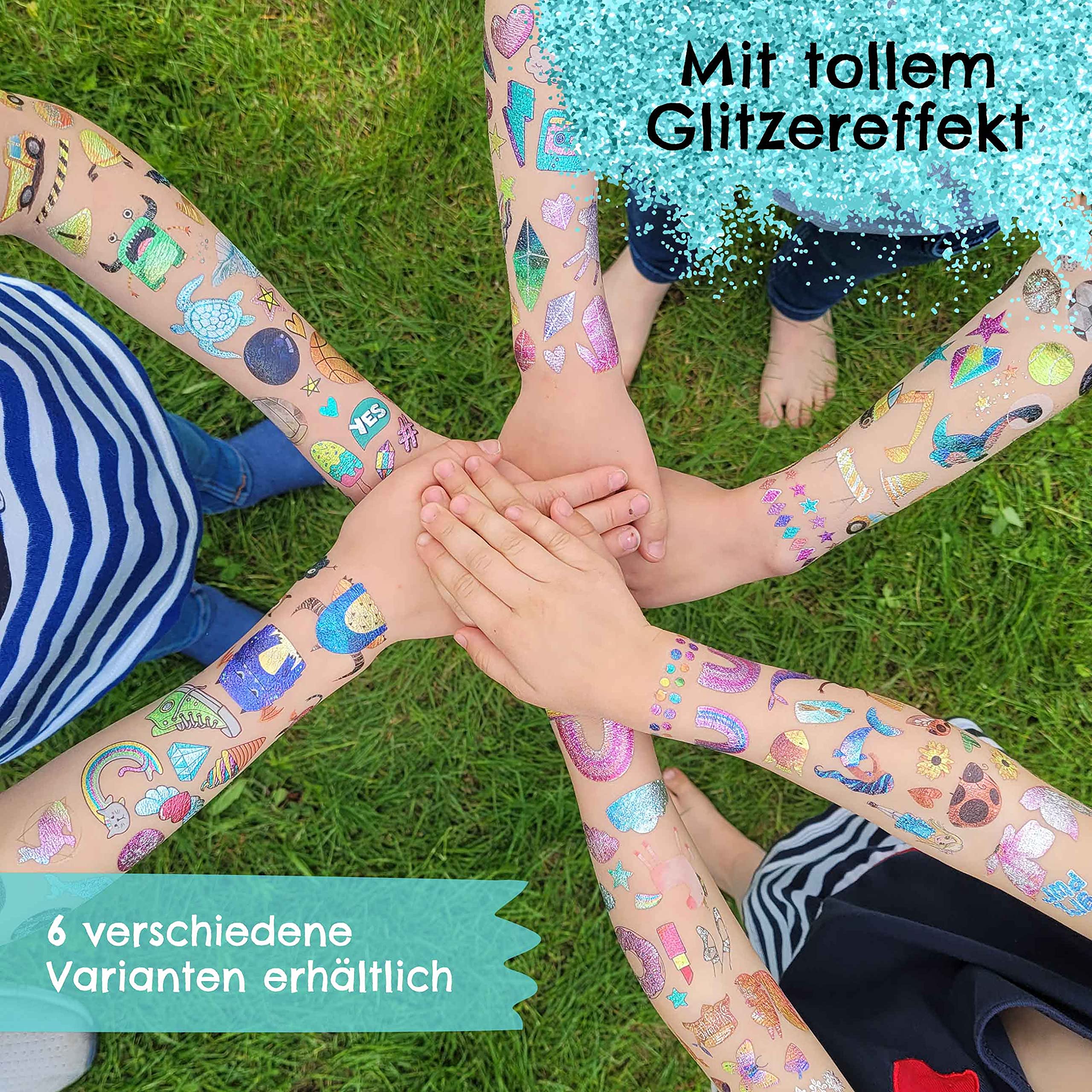 100 tatuaggi da attaccare - tatuaggi per bambini rispettosi della pelle Benjamin Blümchen - disegni adatti ai bambini - come regalo di compleanno o idea regalo - vegan