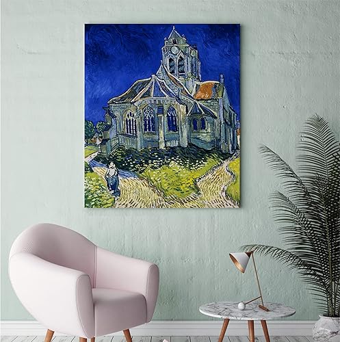 Miniatura 1545 de A&T ARTWORK The Starry Night de Vincent Van Gogh. Tamaño del marco: 36 x 30 pulgadas, tamaño de la imagen: 30 x 24 pulgadas, reproducciones clásicas