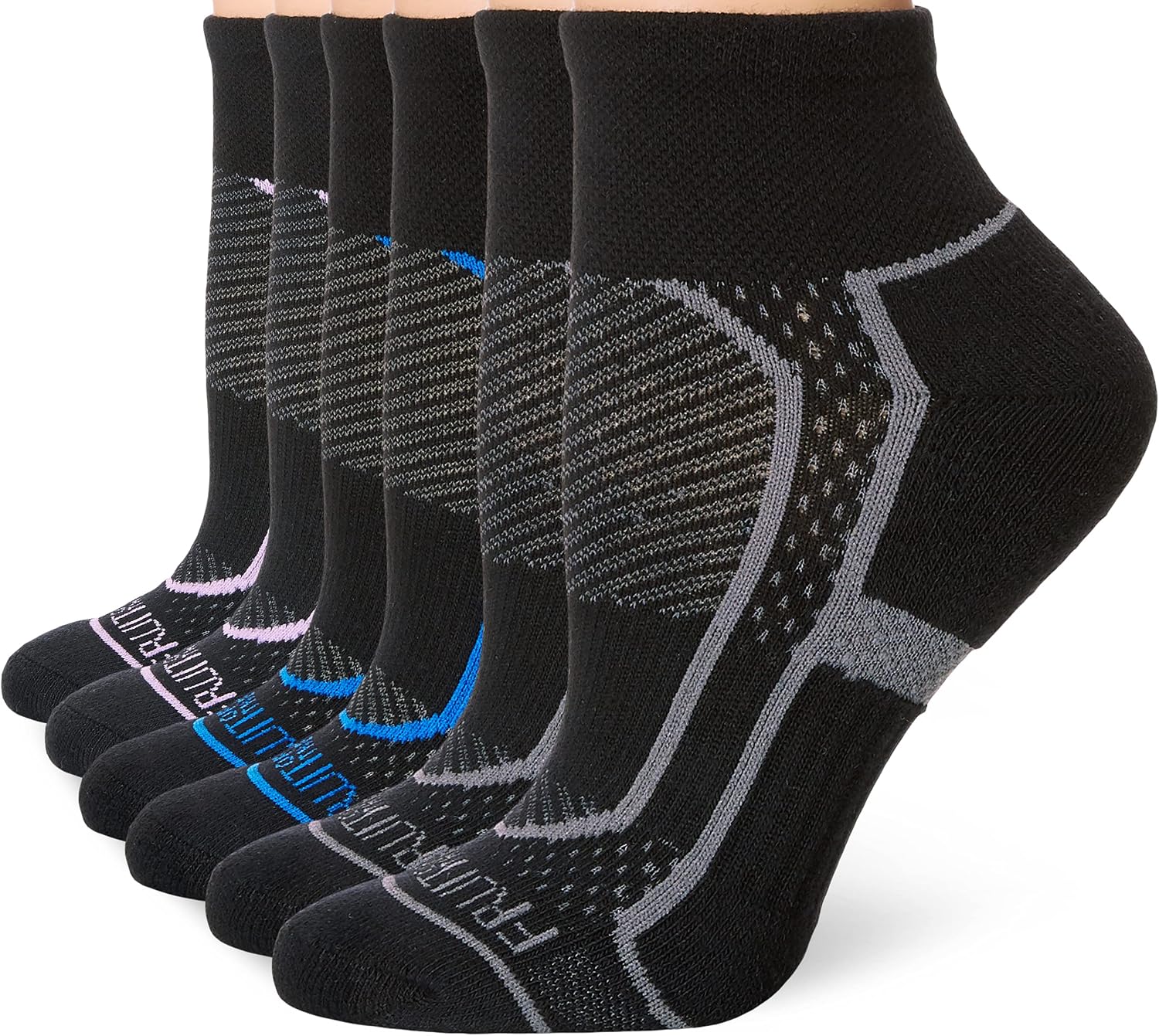 Fruit of the Loom Women's Coolzone Cotton Ankle Socks (6 Pack)