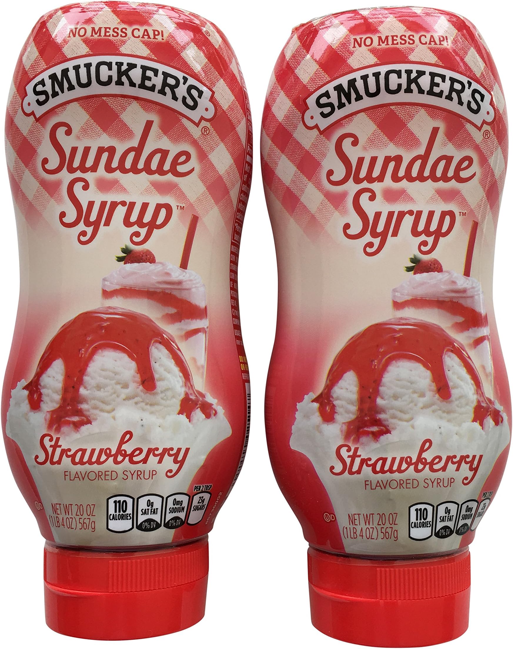 Sundae Syrup Strawberry Flavored Syrup, 20-Ounce (Pack of 2)