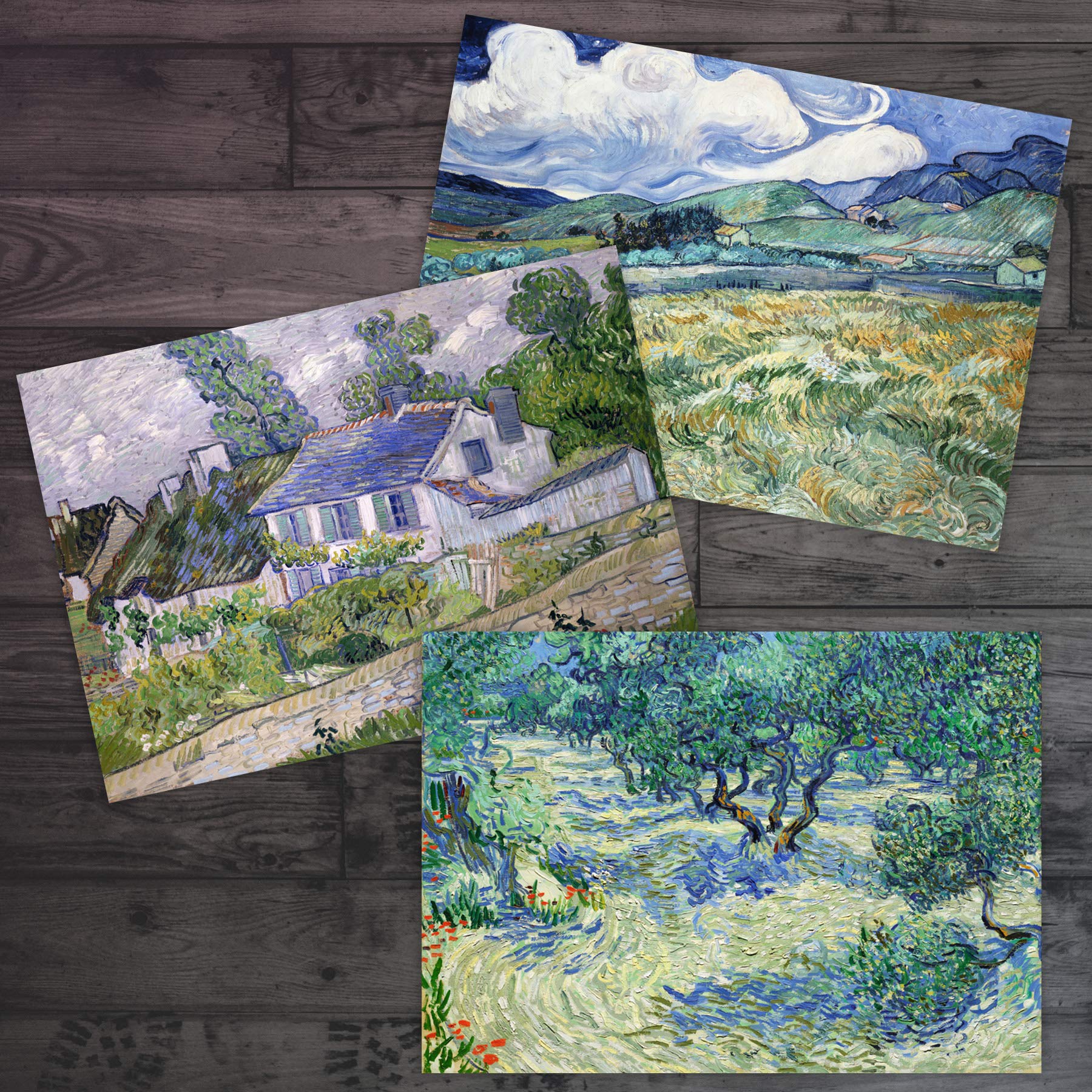 A ART·ZONE Van Gogh Greeting Cards (30 Cards) 5.6x4 Inches