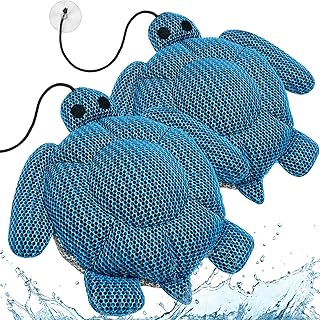 Absorbeur d'écume Spa, 2 Pièce Tortue Éponge Absorbante pour Piscine, Réutilisable éponge Flottante spa anti ecume, Spa Accessoires de Nettoyage pour Bain à Remous, absorbeur de résidus huileux