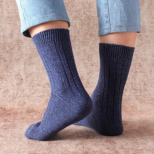 Miniatura 6 de Pleneal Wool Socks for Women - Womens Wool Socks Winter Warm Wool Socks Men Cozy Knit Socks Boots Socks for Women