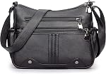Shoulder Bag for Women Vegan Leather Multi Pockets Crossbody Bag for Women Soft Handbags Women Purses for Women Everyday Bag | Multi Pockets