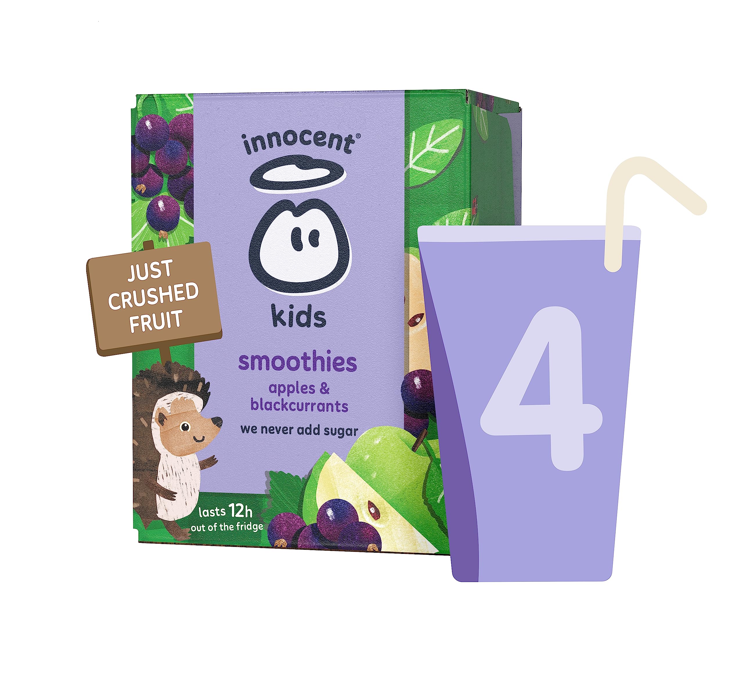INNOCENTKids Smoothies Apples & Blackcurrants 4x150mlRainforest AllianceRainforest AllianceRainforest AllianceRainforest Alliance