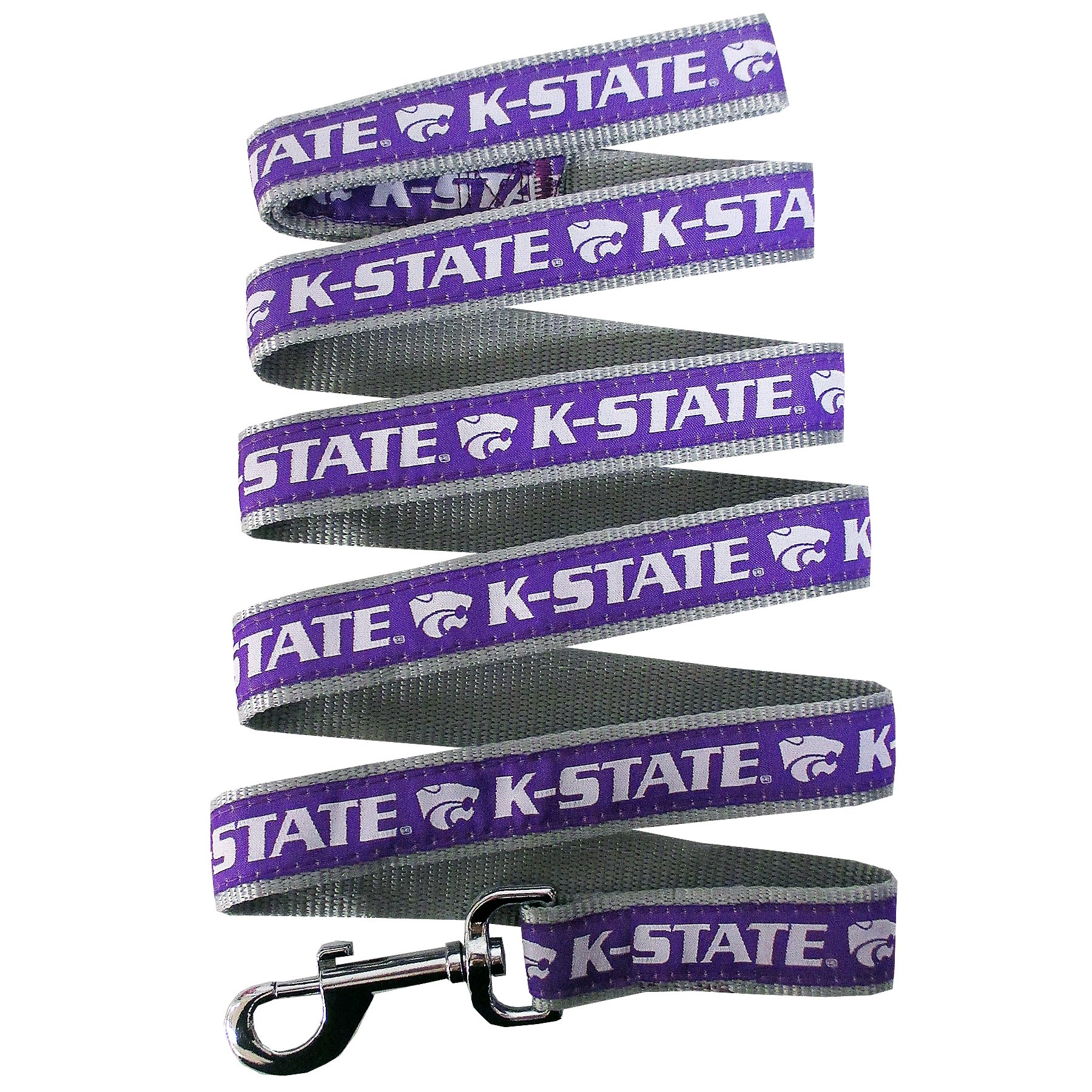 case pack of 20 6-piece Pet Goods Pets First Collegiate Pet Accessories, Dog Leash, Kansas State Wildcats, Large