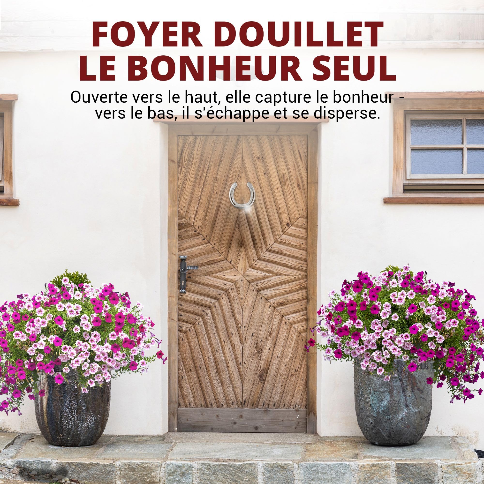PURAJA Fer à Cheval Cadeau | Véritable Fer à Cheval porté | Porte-Bonheur pour Un Anniversaire, Un emménagement, Une fête, Un Mariage, Un baptême ou Une Naissance | avec Certificat d'authenticité