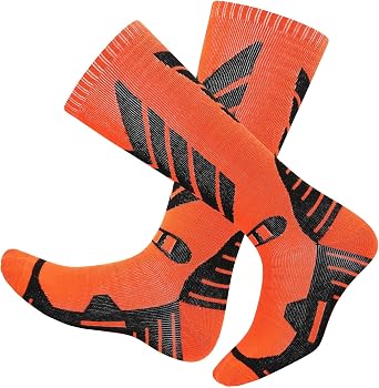 Merino Wool Ski Socks - 2 Pairs Knee High Skiing Socks, Winter Warm Snowboard Thermal Socks, Cold Weather Socks for Men and Women