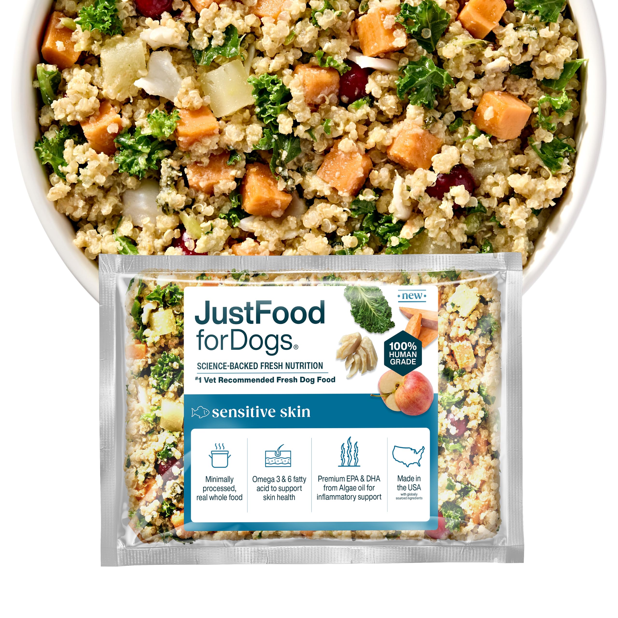 JustFoodForDogs Sensitive Skin White Fish