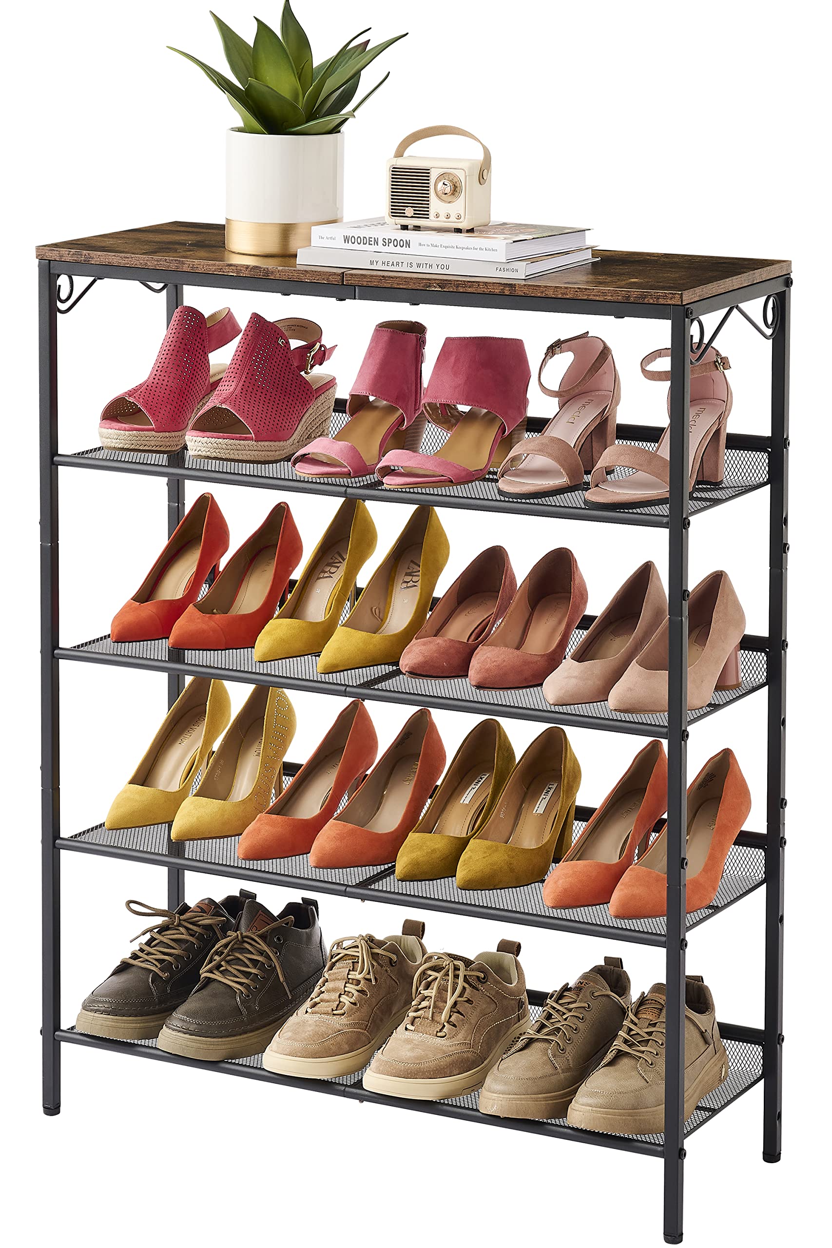 Buy Hoctieon 5Tier Rack,Shoe Rack for Entryway,Adjustable Free
