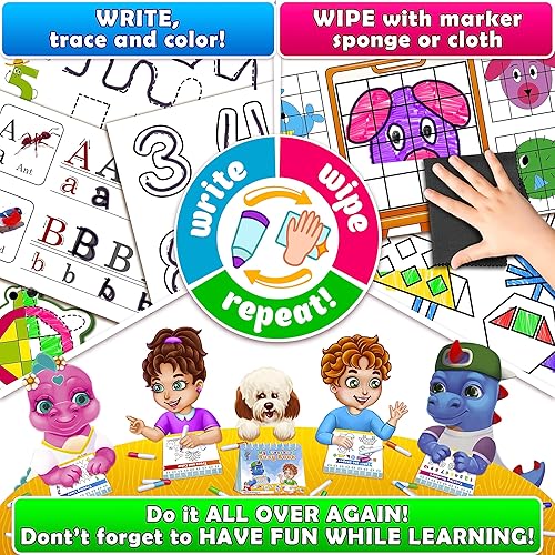 Miniatura 7 de Curious 2 Learn Montessori Busy Book para niños de 3 a 5 años  Carpeta de aprendizaje preescolar premontada con 28 actividades, bolsa de viaje y 8