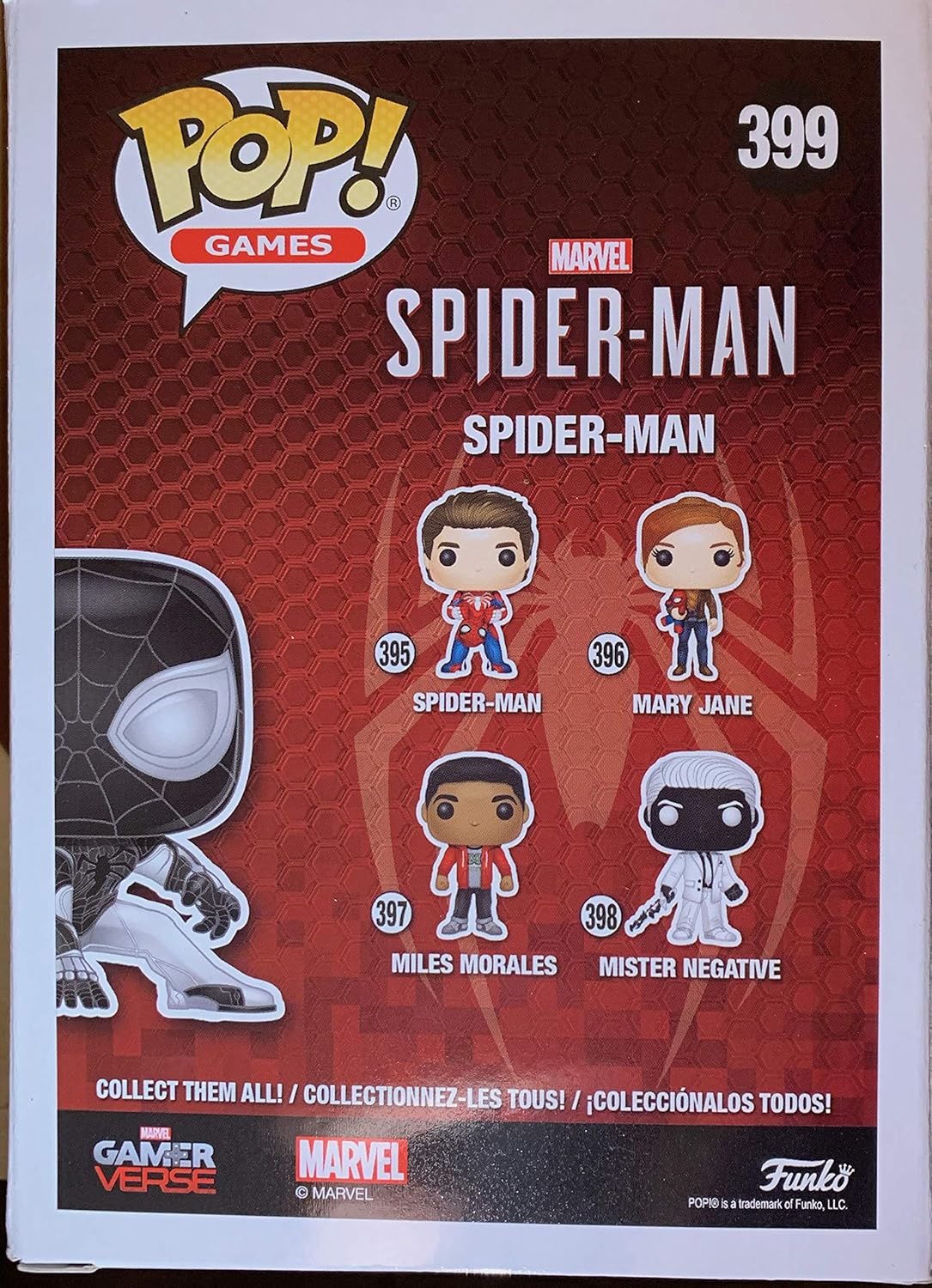 Funko Pop Games: Marvel Gameverse - Negative Spider-Man Glow in the Dark Collectible Figure, Multicolor - Image 2