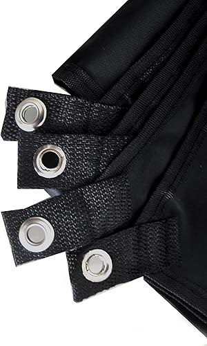 Miniatura 3 de Lona impermeable de camping para pícnics, huella de tienda de campaña y sombrilla (negro-82.7 x 59.1 in)