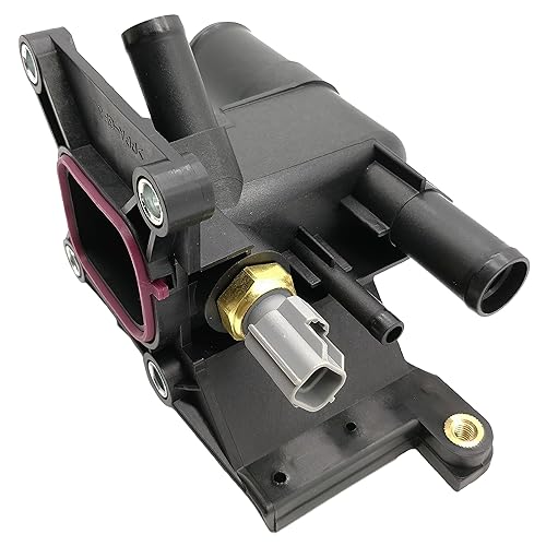 Miniatura 7 de Brida de salida de agua refrigerante + sensor para Mazda 3 Mazda 5 Mazda 6 CX-7 2.0L 2.3L 2.5L L4 LF941517Z LF941517A