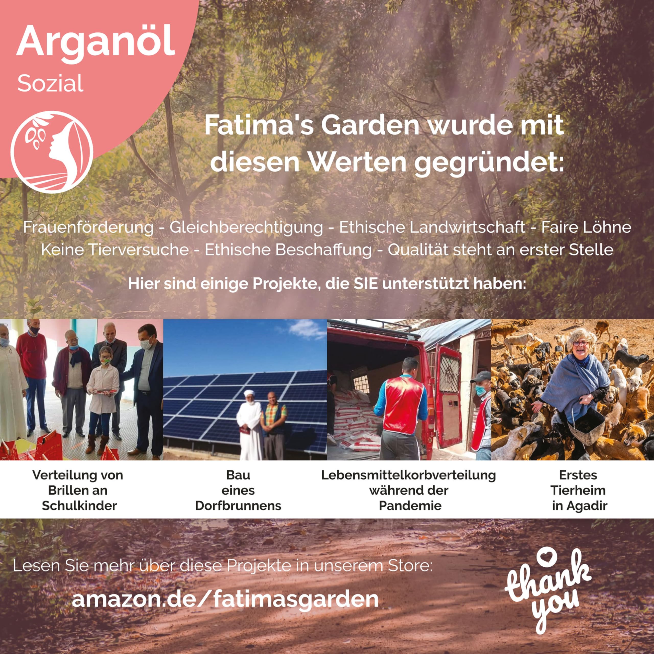 Fatima's Garden Arganöl - Bio-Feuchtigkeitscreme für Haut & Haar, 100ml
