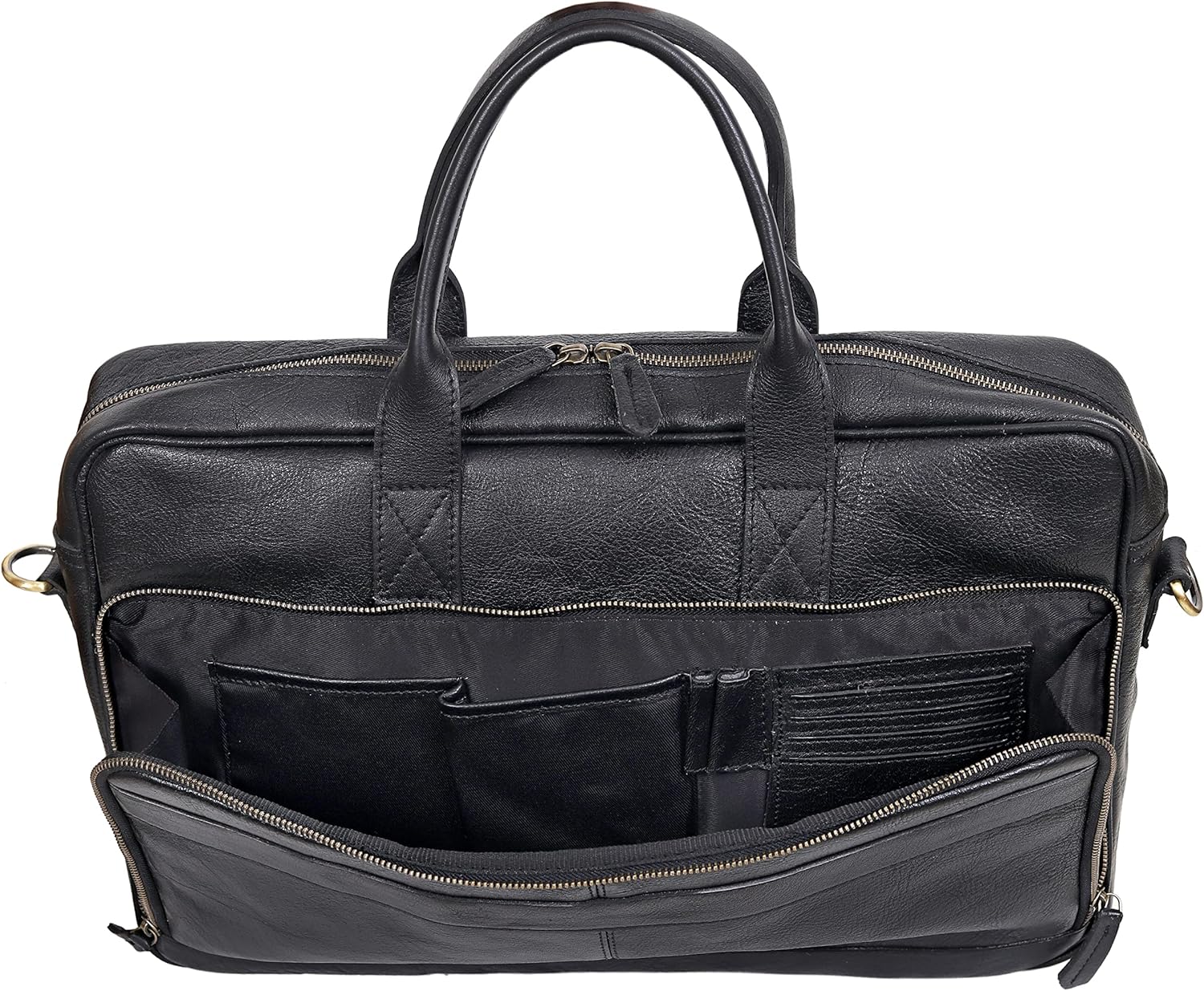 VC VINTAGE COUTURE Leather briefcase bag for men Leather Laptop Bags For Men and Women Travel Messenger Bag - Image 6