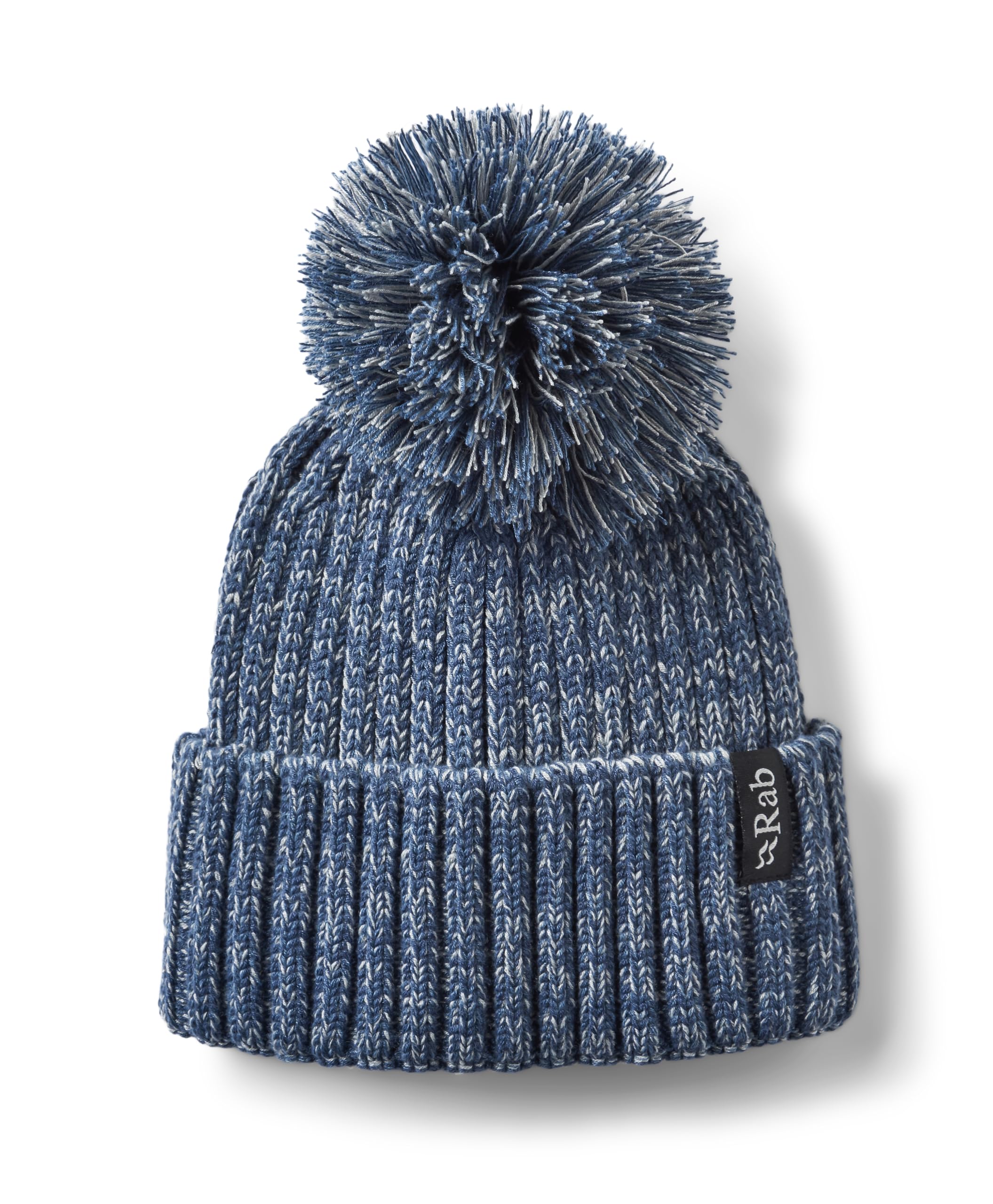 Rab Unisex Tempest Blue/Orion Blue Kharve Bobble Pom Beanie - Warm Skull Cap For Hiking & Skiing - One Size