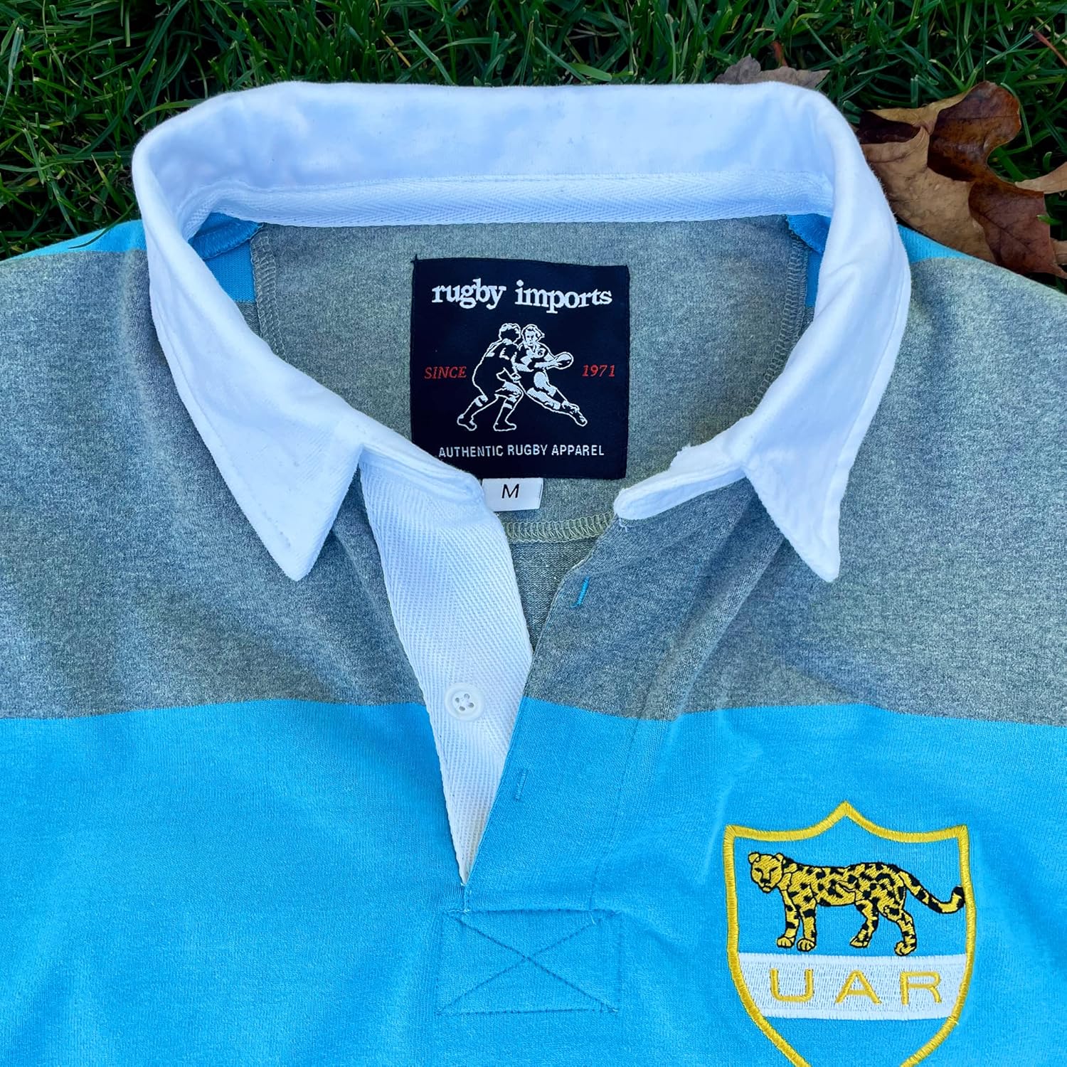 Argentina Grey Hoops Rugby Jersey