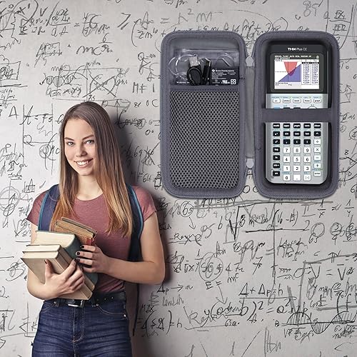 Miniatura 72 de co2CREA Estuche de transporte para Texas Instruments TI-84 Plus CE Python mejorado/TI-84/TI-Nspire CX II CAS/TI-Nspire CX II/TI-83 Plus/TI-89 Todo