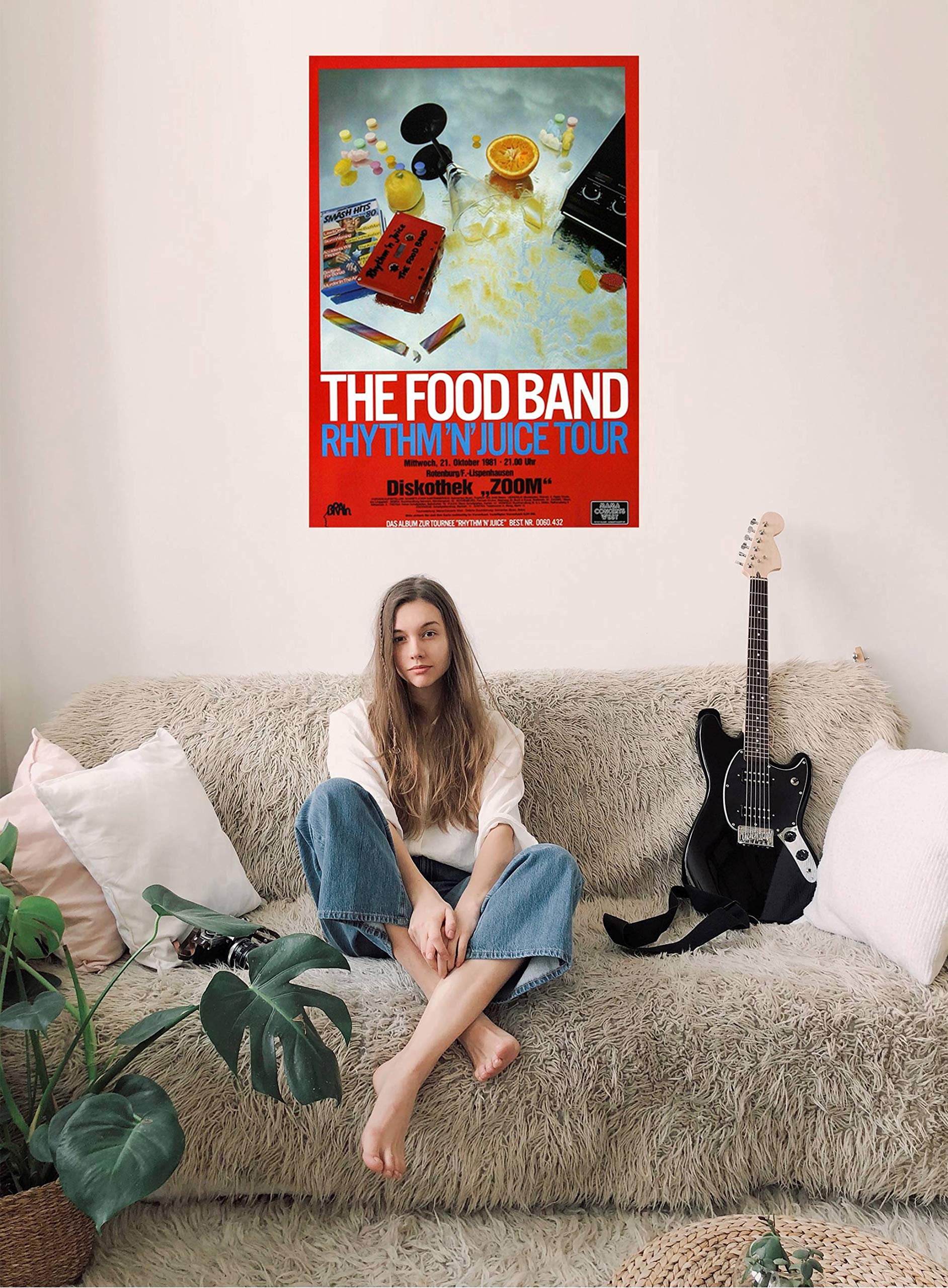 The Food Band - Rhythm N Juice, 1981 » Konzertplakat/Premium Poster | Live Konzert Veranstaltung | DIN A1 «