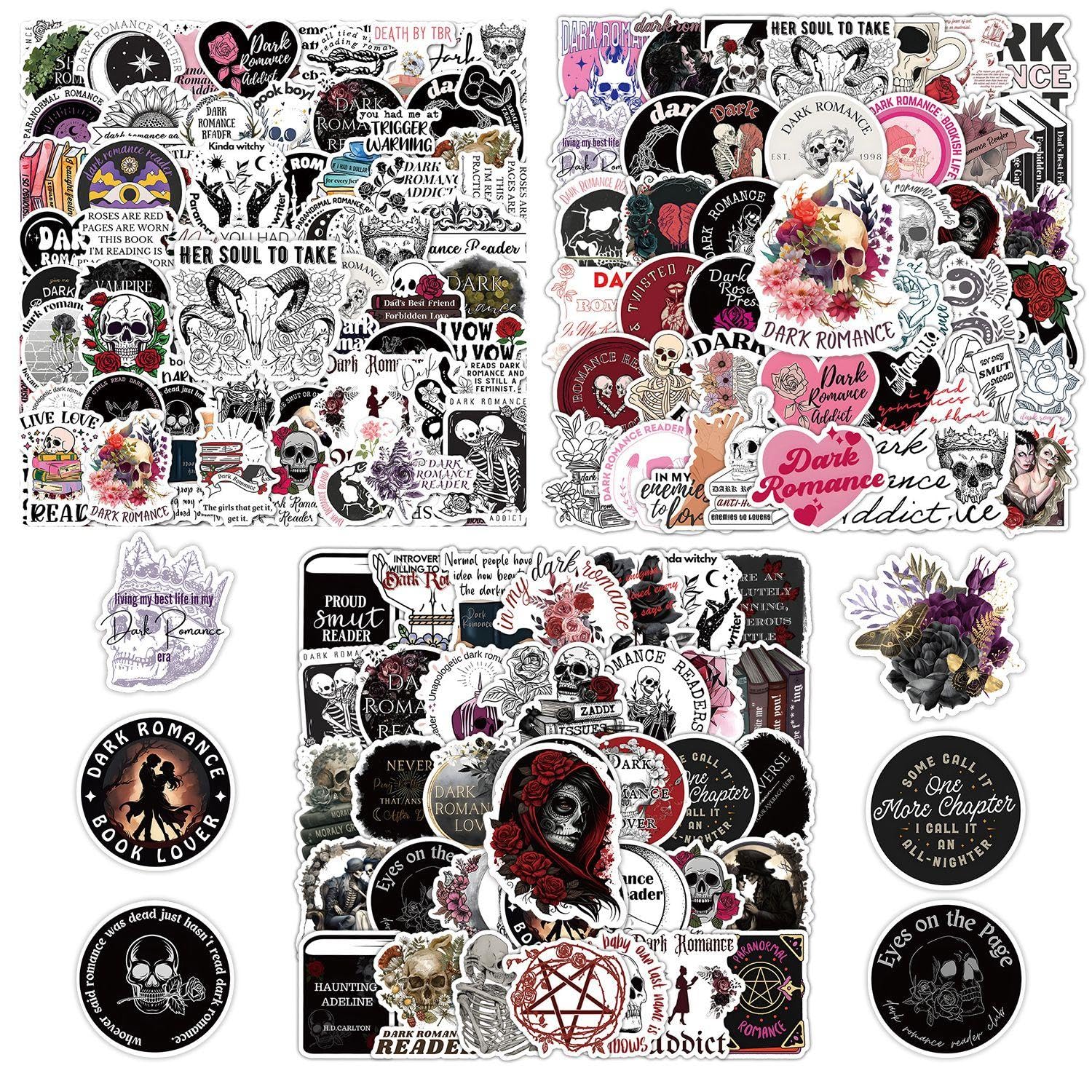 WUFGWBD 150 Skull-Themed Stickers, Retro Stickers, Fashionable Personalized Stickers, Can Be Used To Decorate Skateboards, Luggage, And Notebooks