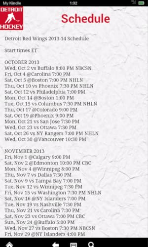 Detroit Hockey News (Kindle Tablet Edition)