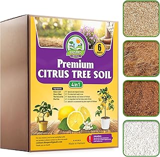 DUSPRO Recycle Citrus Tree Potting Soil Mix for Potted Lemon Tree, Speci...