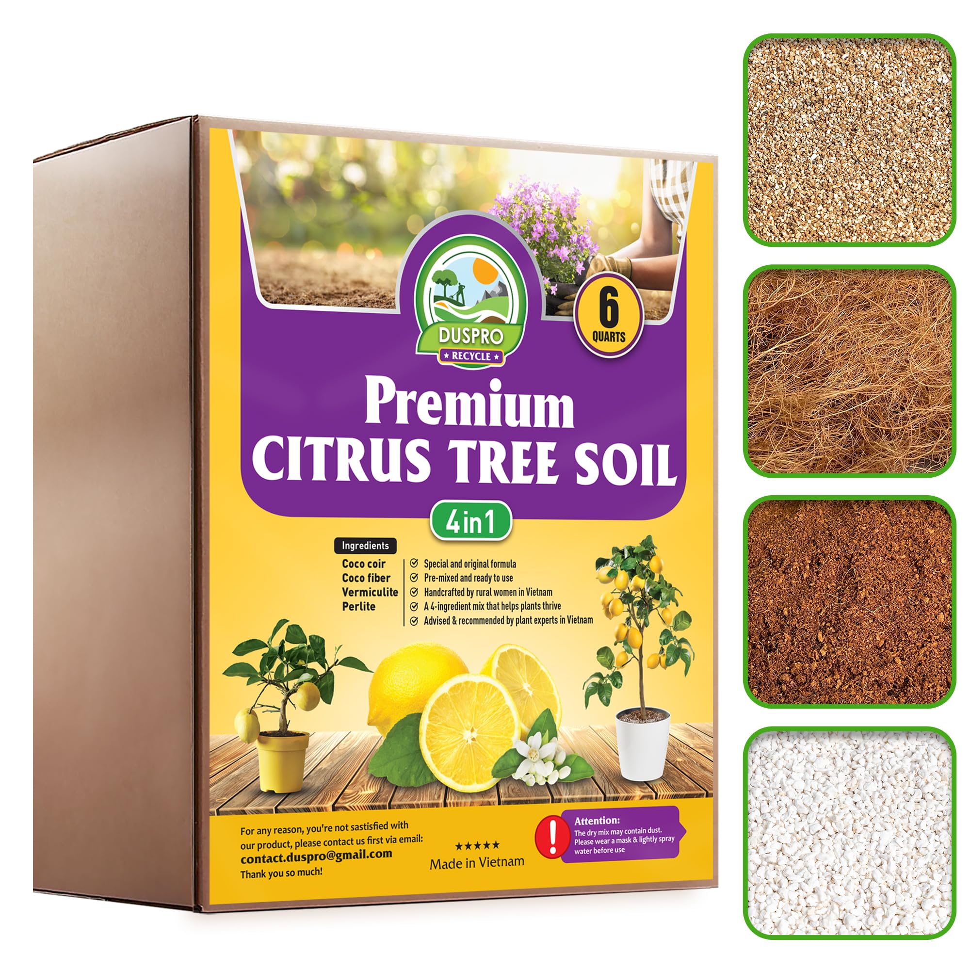 DUSPRO Recycle Citrus Tree Potting Soil Mix