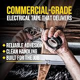 Scotch Extreme Weather Electrical Tape, 3/4-in by 25-ft, Black, 1-Roll, Tight Wraps for Cable Jacket Repair and Electrical Insulation, Flame Retardant, UL Listed and CSA Certified (16736NA) – view 8