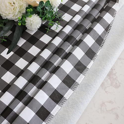 Miniatura 5 de Mantel redondo de vinilo con reverso de franela, mantel de PVC impermeable a prueba de aceite, resistente a las manchas, mantel lavable para mesa