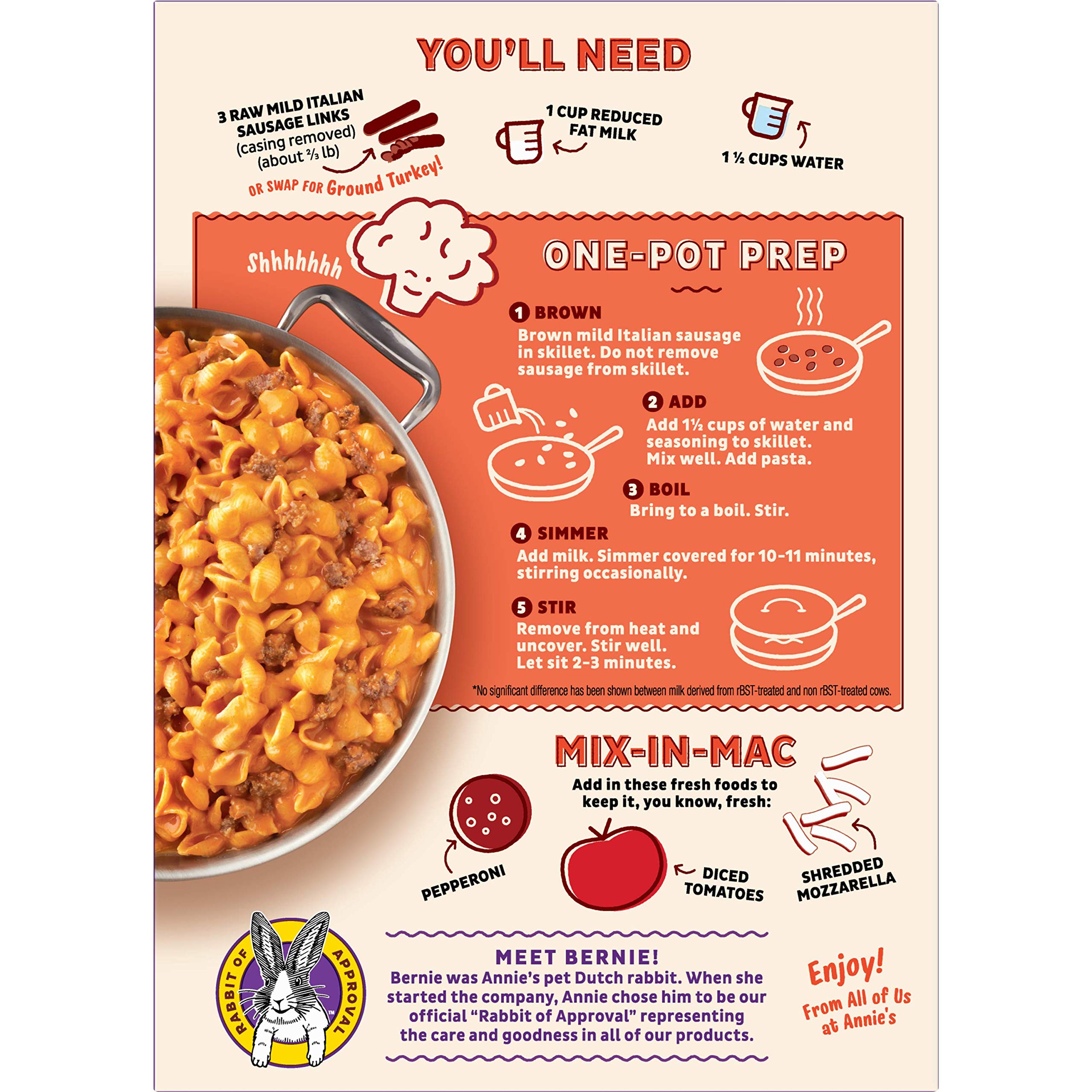 Amazon.com : Annie's Cheesy Pizza Pasta Dinner Kit with Hidden
