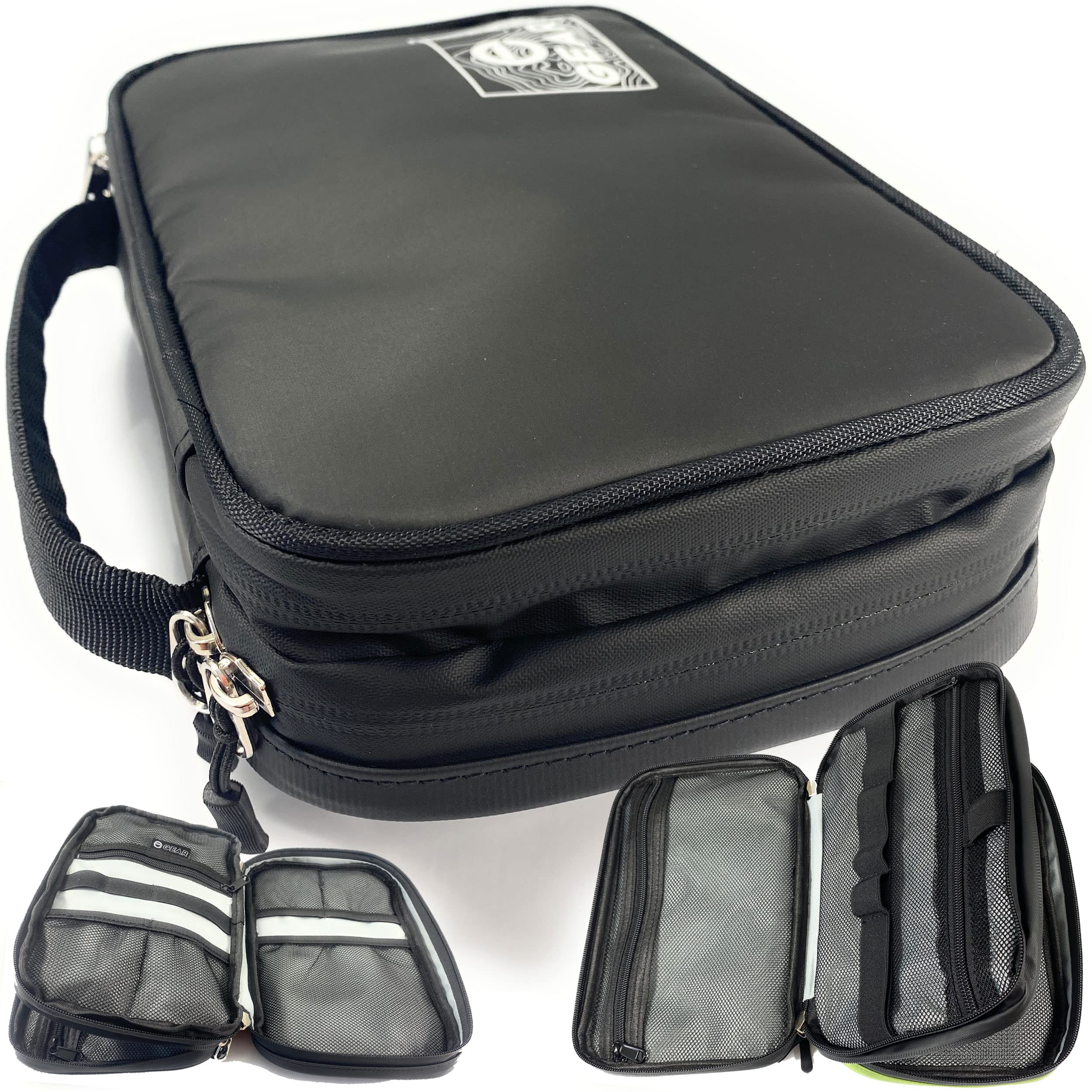 Electronics Organizer - Waterproof Surface Travel Case (Black)