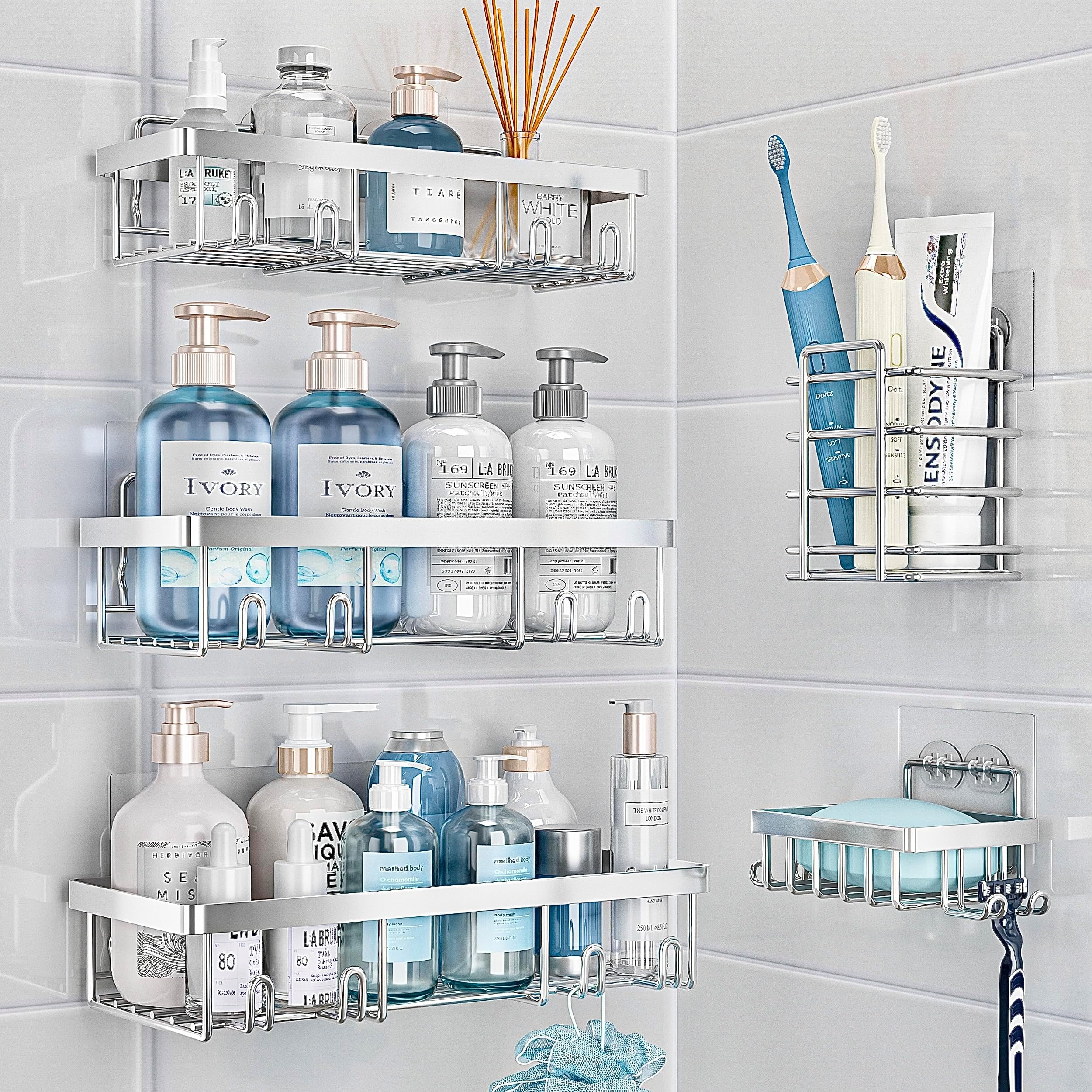Amazon.com: Infinite Shower Caddy, Bathroom Organizers and storage ...
