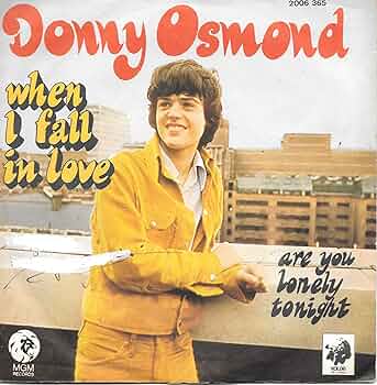 When I Fall In Love by Donny Osmond: Amazon.co.uk: CDs & Vinyl