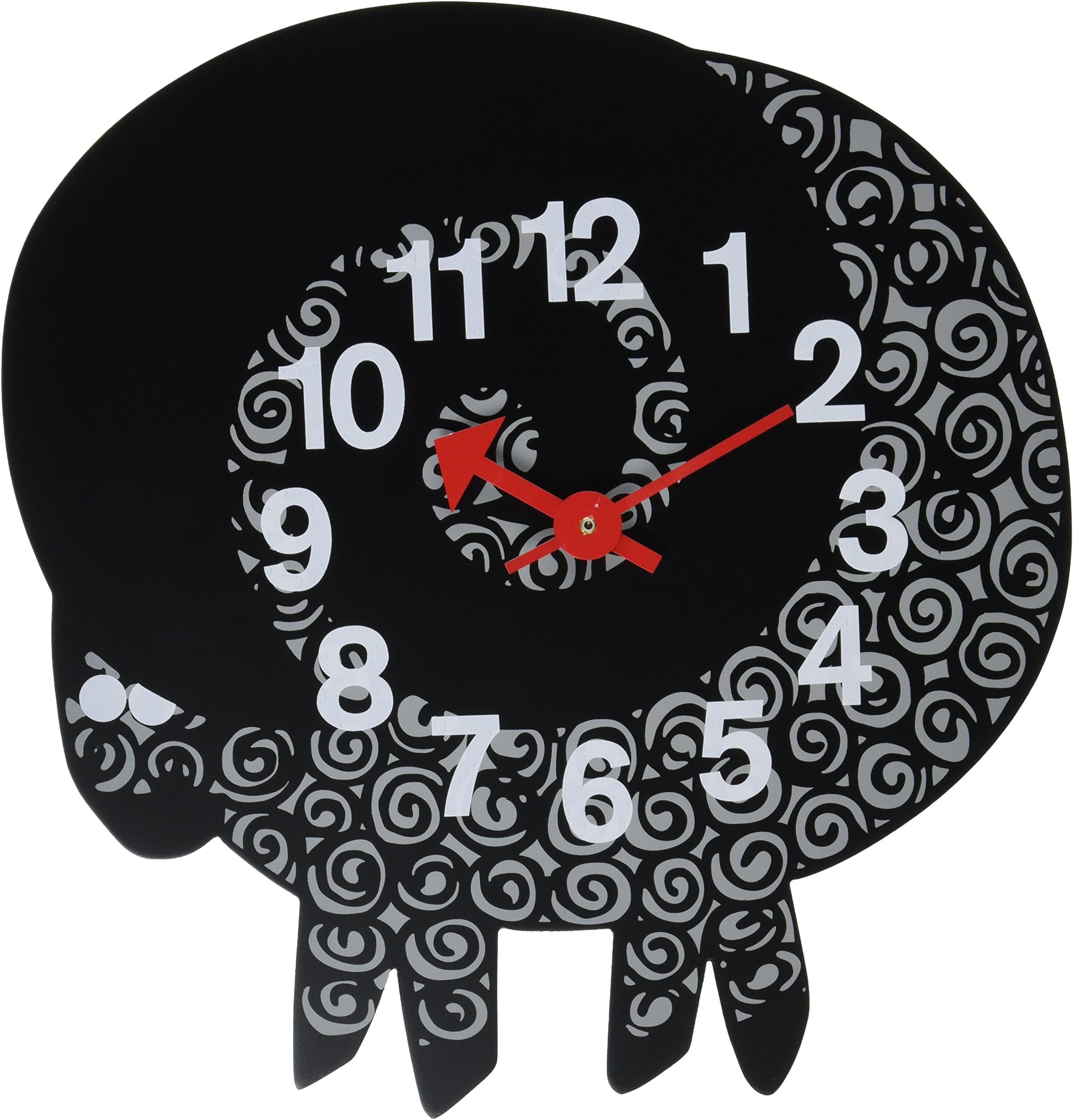 Telechron Zoo Timer Ram Wall Clock, Black