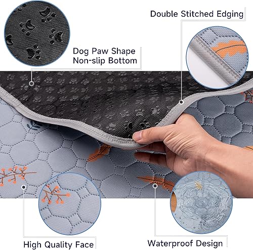Miniatura 8 de Almohadillas lavables reutilizables para perros, cachorros y entrenar mascotas, impermeables, antifugas, antideslizantes y diseñadas para jaulas,