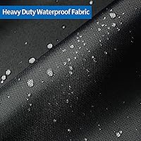 Vista 4 de iCOVER - Cubierta de barco remollable, cubierta de barco resistente 600D para consola central V-Hull de 17 a 19 pies de largo y ancho de haz