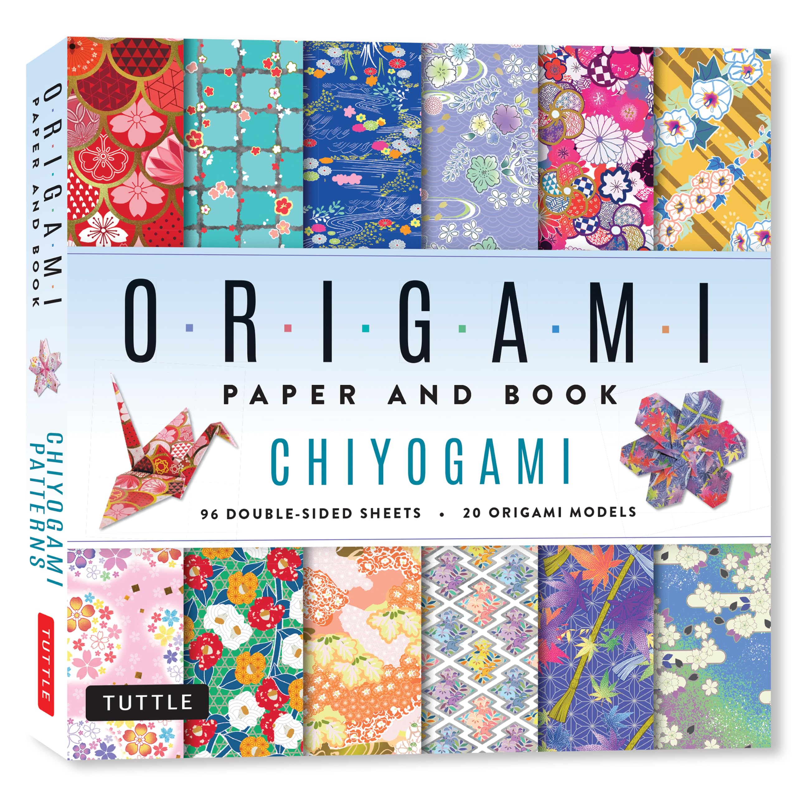Chiyogami Origami Paper and Book : 20 Easy Models with 96 High Quality Folding Sheets (Double-Sided)