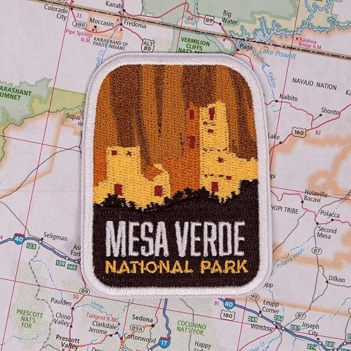 Miniatura 8 de Mesa Verde National Park Patch - Mesa Verde Souvenir - Placa de viaje para planchar