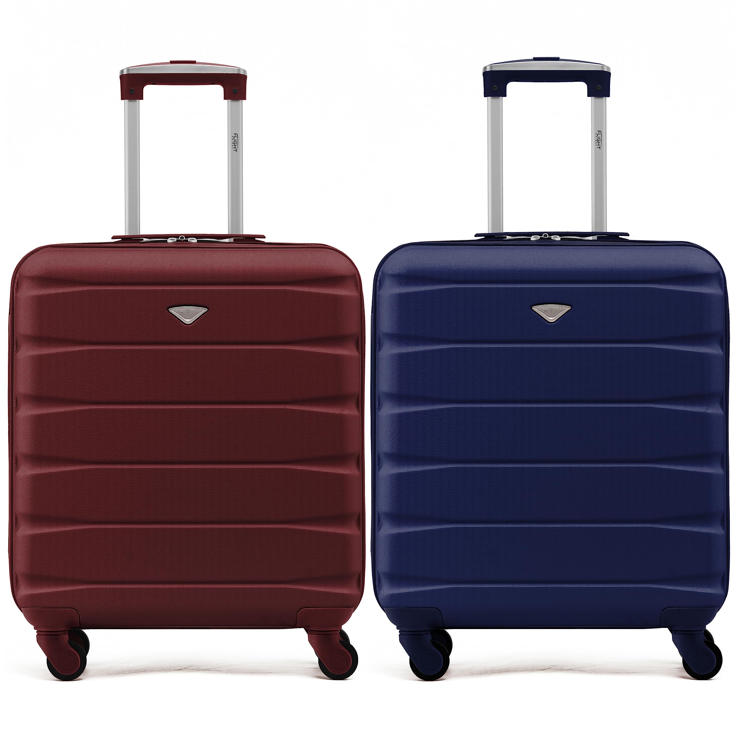 Flight Knight Suitcase Set of 2 Lightweight 4 Wheel ABS Hard Case Cabin Carry On Hand Luggage Approved for Over 100 Airlines Including easyJet, British Airways, Ryanair & Many More 55x35x20cm — view 92