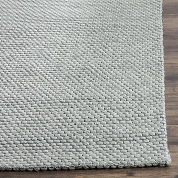 SAFAVIEH Natura Collection Area Rug - 9' x 12', Grey, Handmade Wool, Ideal for High Traffic Areas in Living Room, Bedroom (NAT801C)