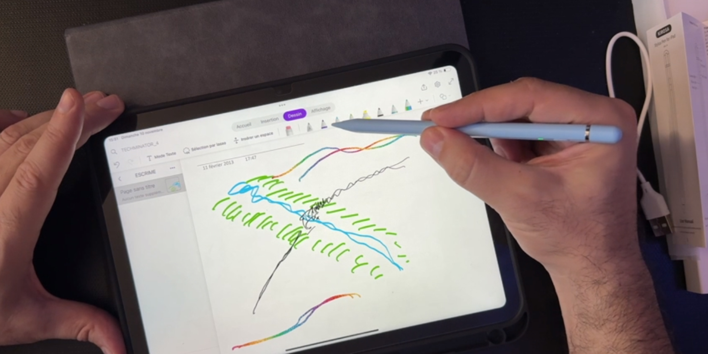 KIROSA Pencil 1st Generation for Apple iPad 2018-2026, USB-C Fast